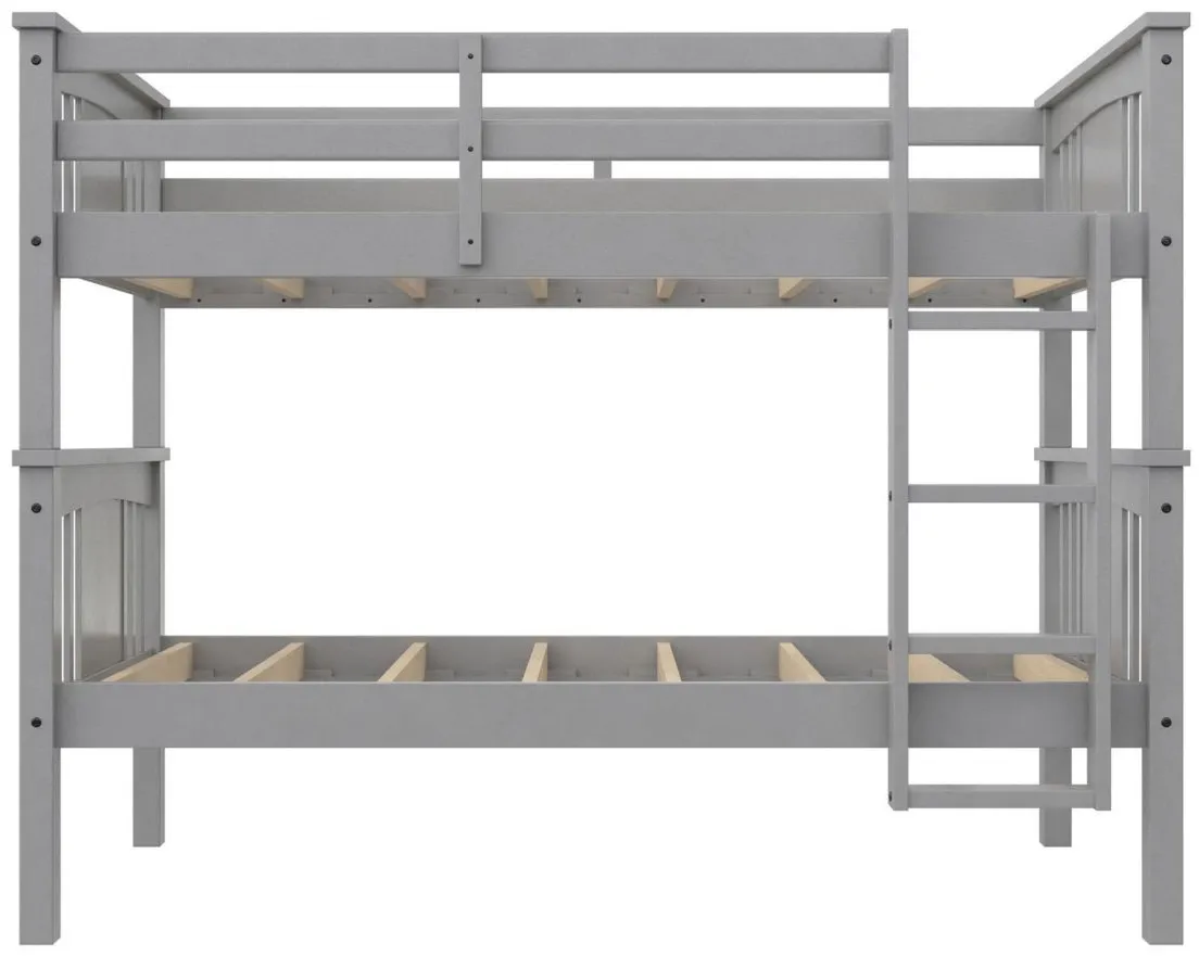 Atwater Living Oakview Bunk Bed in Gray by DOREL HOME FURNISHINGS