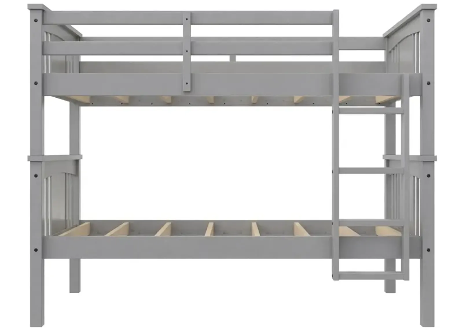 Atwater Living Oakview Bunk Bed in Gray by DOREL HOME FURNISHINGS