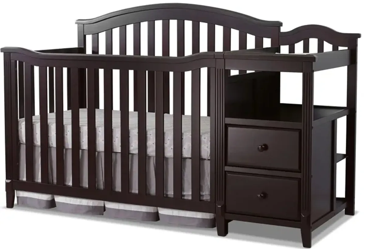 Berkley Crib & Changer in Espresso by Sorelle Furniture