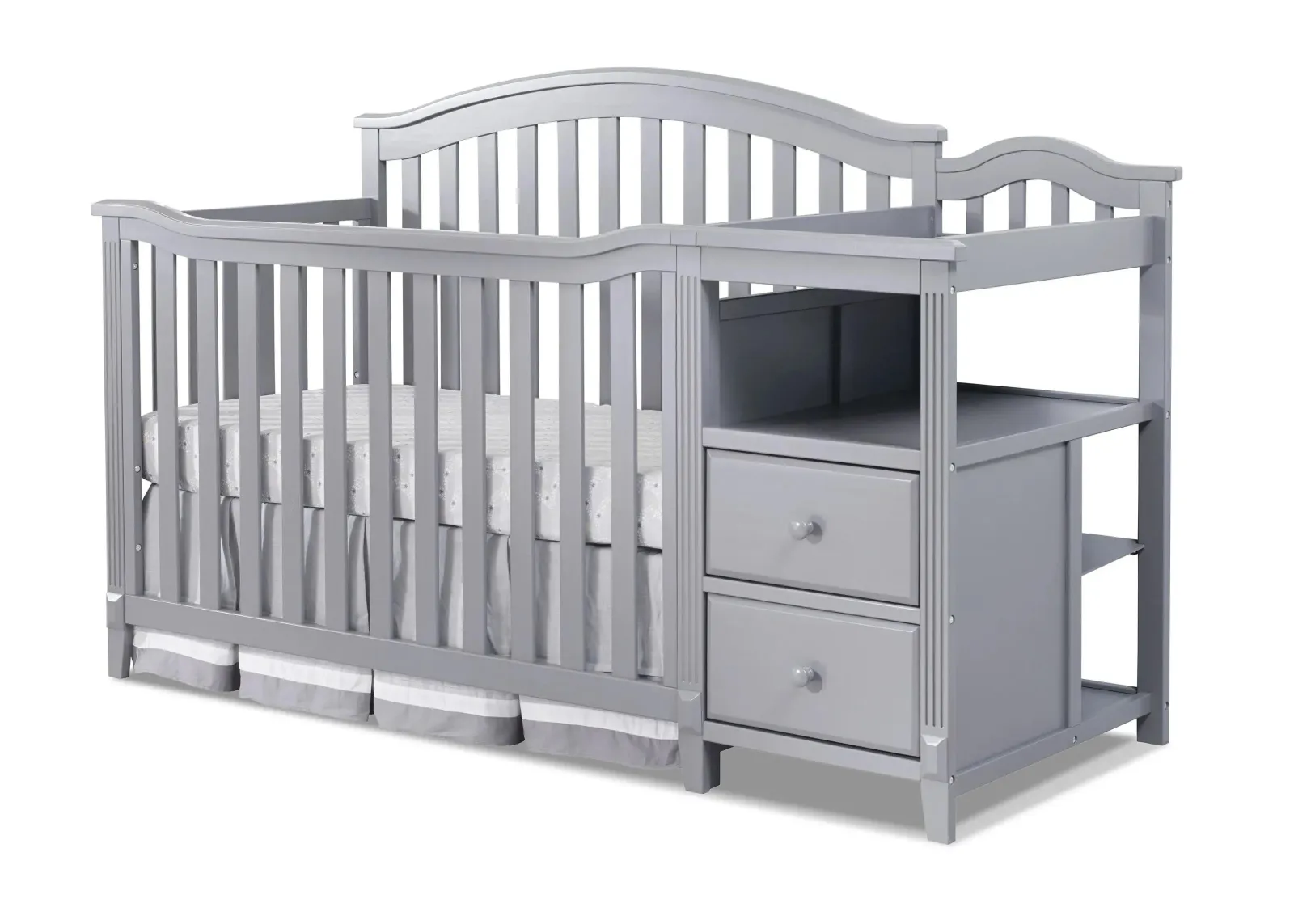 Berkley Crib & Changer in Gray by Sorelle Furniture