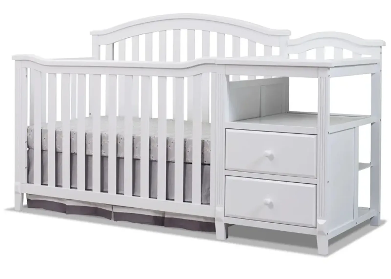 Berkley Crib & Changer in White by Sorelle Furniture