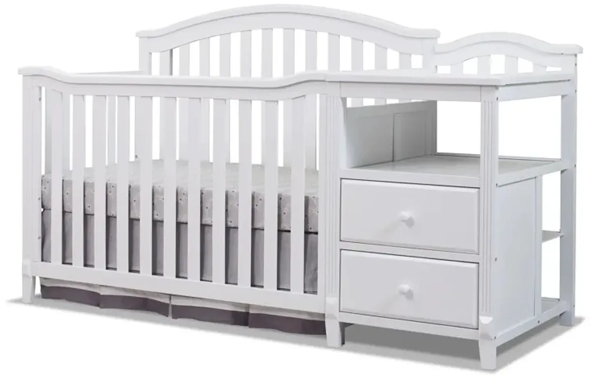 Berkley Crib & Changer in White by Sorelle Furniture