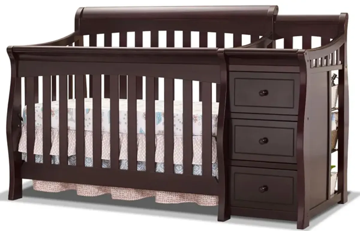 Princeton Elite Crib & Changer in Espresso by Sorelle Furniture