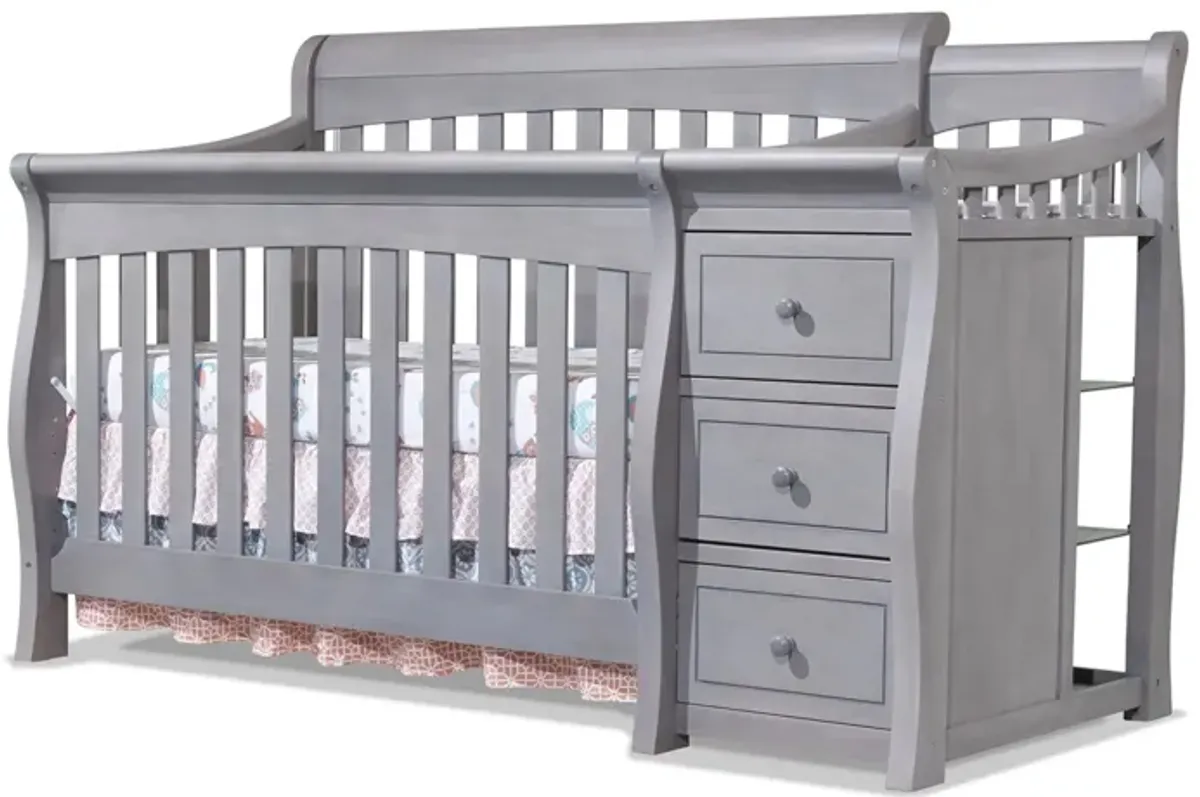 Princeton Elite Crib & Changer in Weathered Gray by Sorelle Furniture