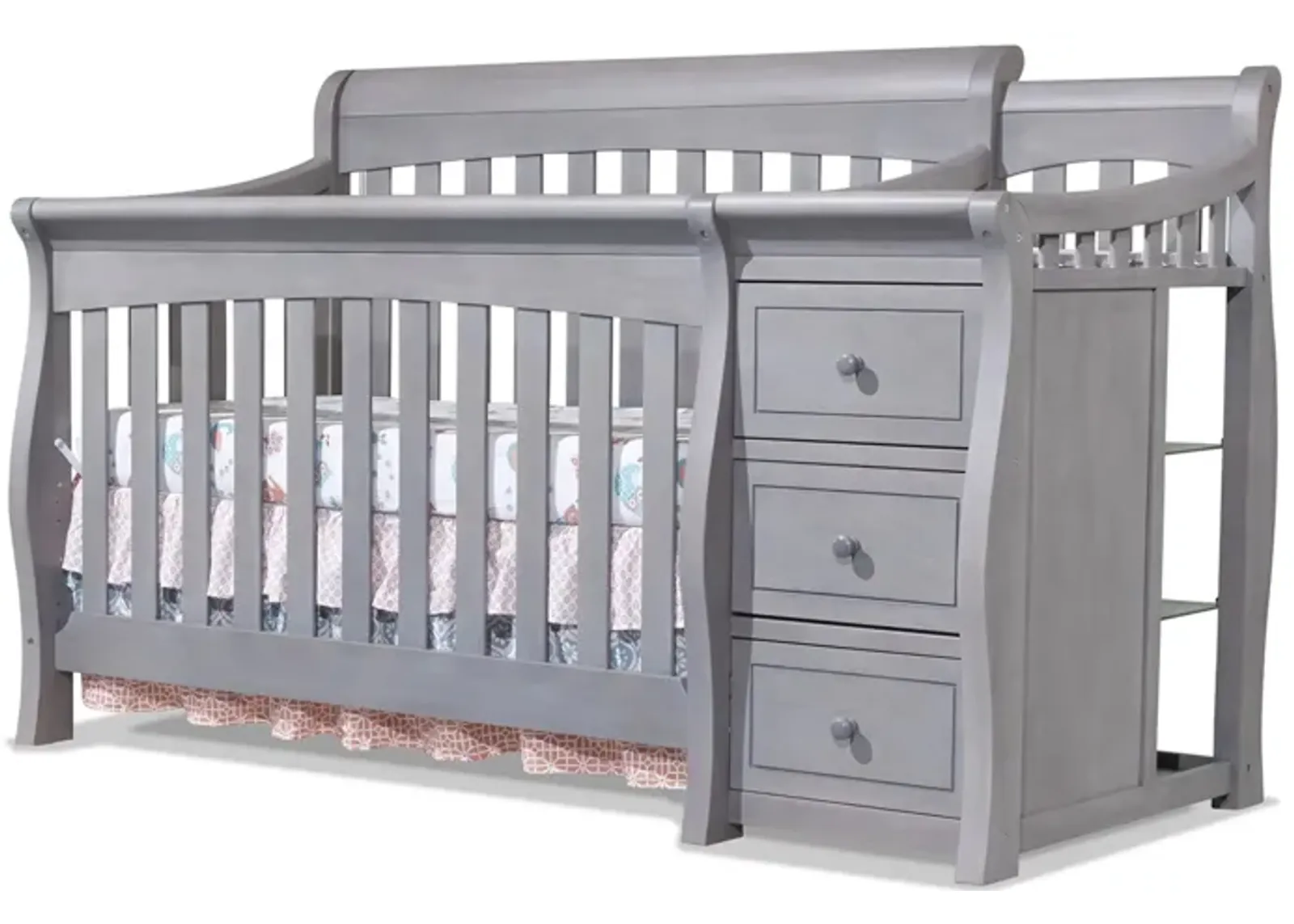 Princeton Elite Crib & Changer in Weathered Gray by Sorelle Furniture