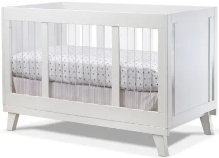 Uptown Acrylic Crib in White by Sorelle Furniture