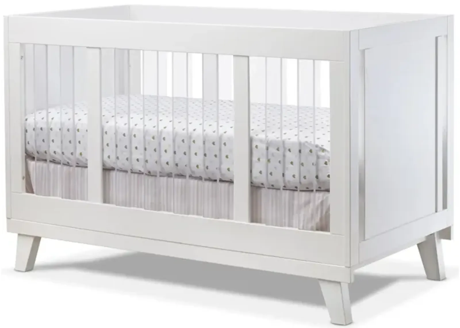 Uptown Acrylic Crib in White by Sorelle Furniture