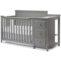 Berkley Panel Crib & Changer in Weathered Gray by Sorelle Furniture