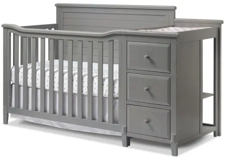 Berkley Panel Crib & Changer in Weathered Gray by Sorelle Furniture