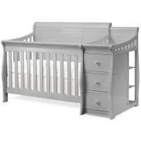 Princeton Elite Panel Crib & Changer in Weathered Gray by Sorelle Furniture