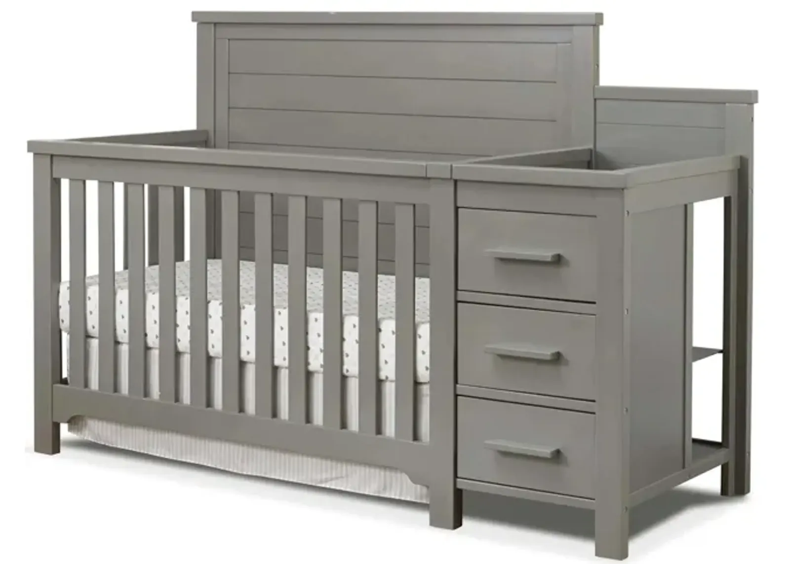 Farmhouse Crib & Changer in Weathered Gray by Sorelle Furniture