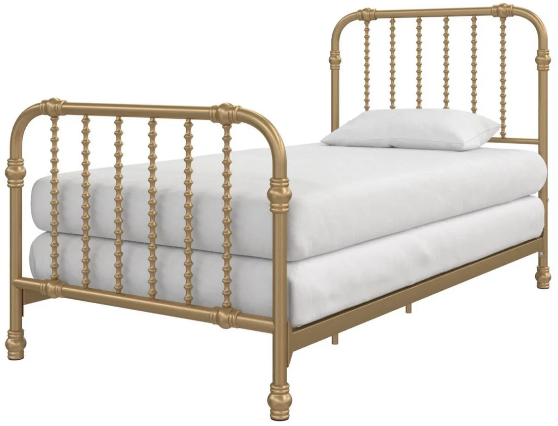 Little Seeds Monarch Hill Wren Metal Bed in Gold by DOREL HOME FURNISHINGS