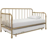 Little Seeds Monarch Hill Wren Metal Daybed with Trundle in Gold by DOREL HOME FURNISHINGS