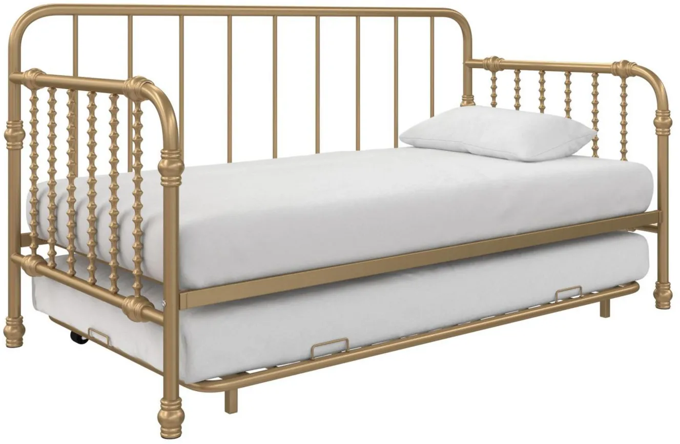 Little Seeds Monarch Hill Wren Metal Daybed with Trundle in Gold by DOREL HOME FURNISHINGS