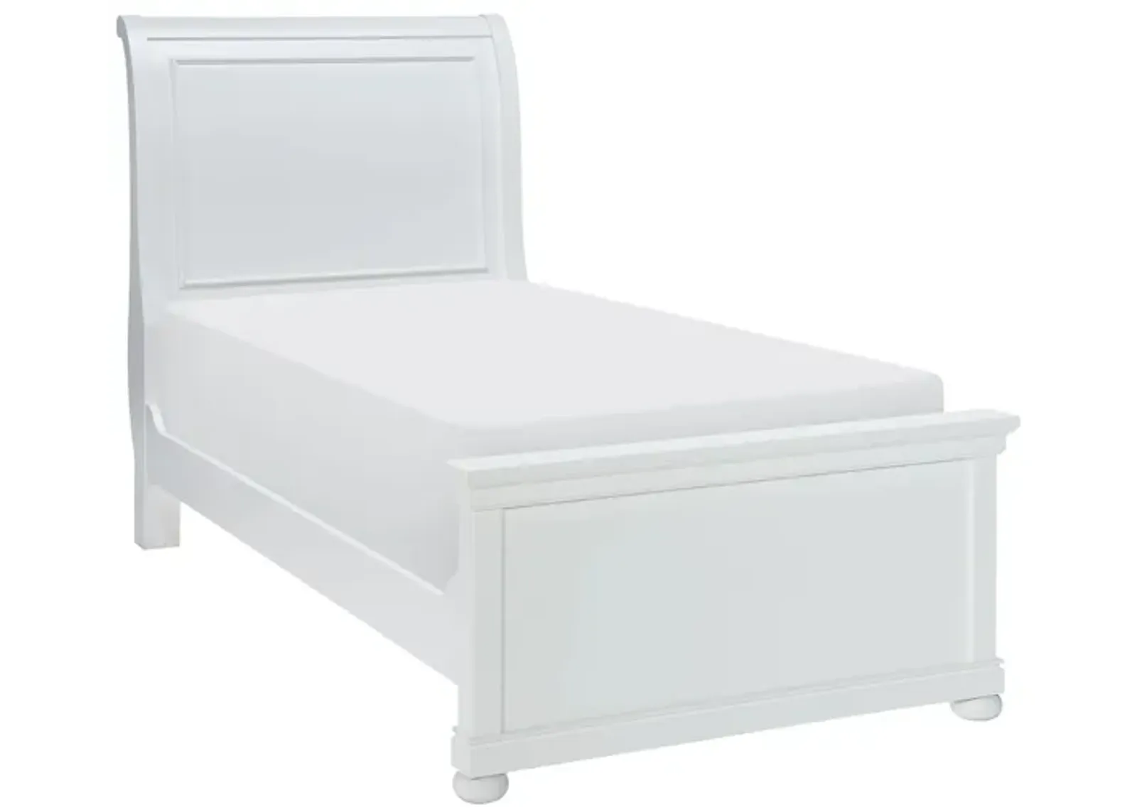 Canterbury Sleigh Bed in Natural White by Legacy Classic Furniture