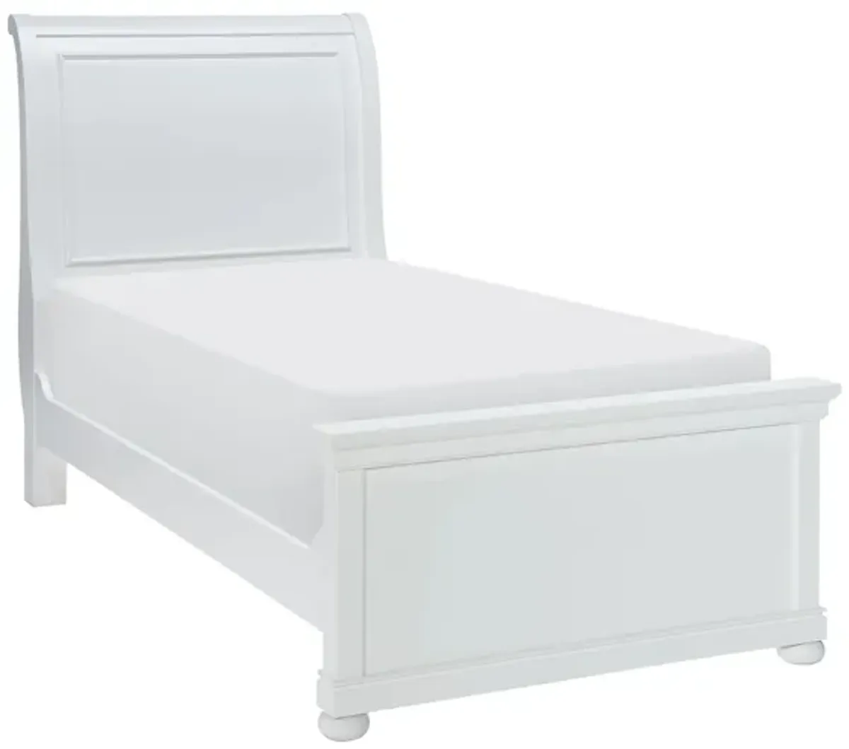 Canterbury Sleigh Bed in Natural White by Legacy Classic Furniture