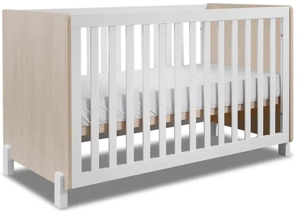 Pannello Crib in Nebbia and White by Sorelle Furniture