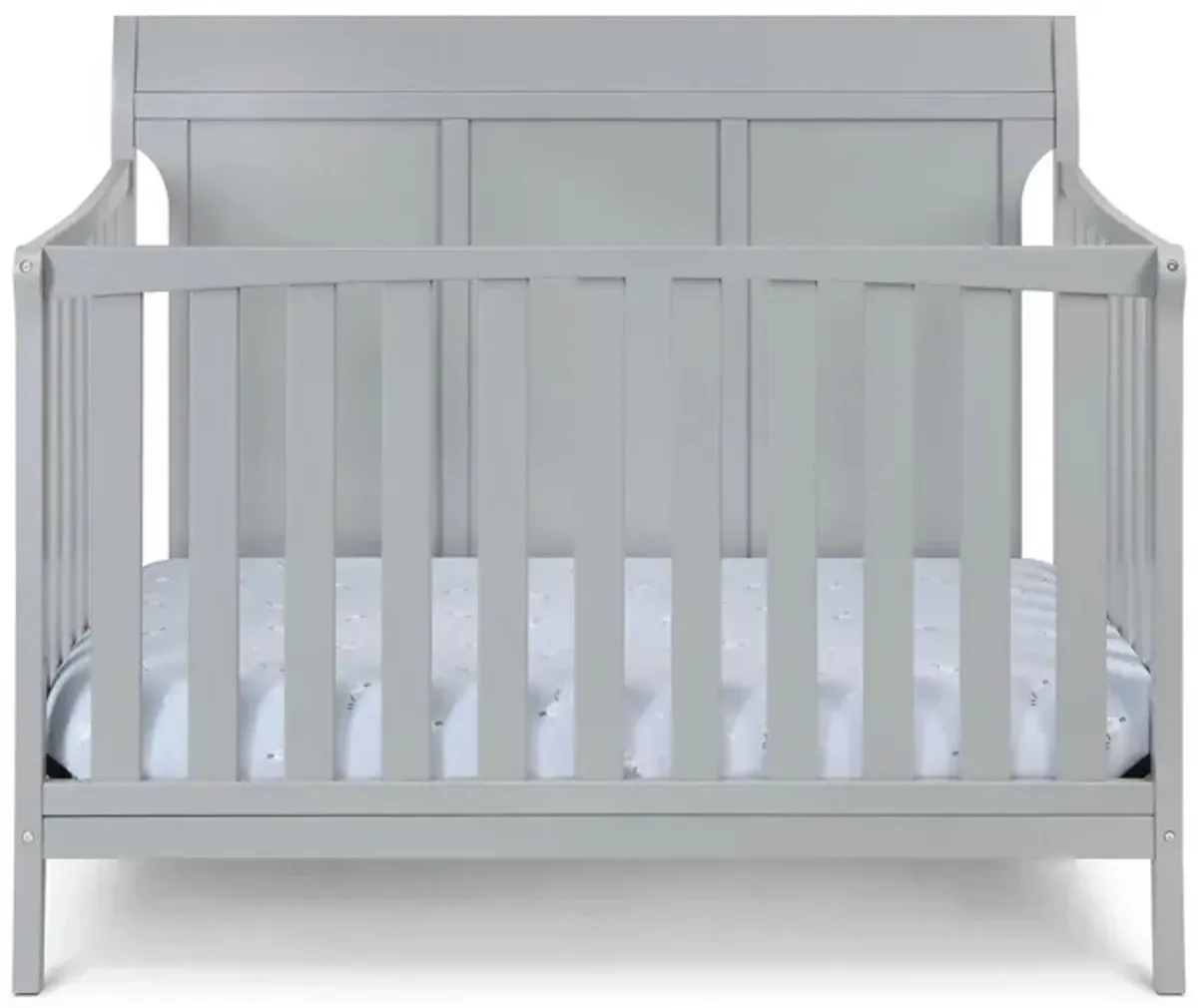 Shailee 4-in-1 Convertible Crib in Gray by Heritage Baby