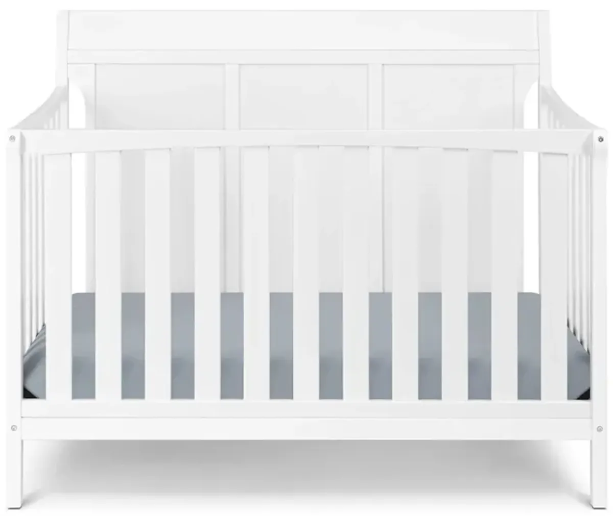 Shailee 4-in-1 Convertible Crib in White by Heritage Baby