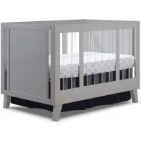 Uptown Acrylic Crib in Weathered Gray by Sorelle Furniture