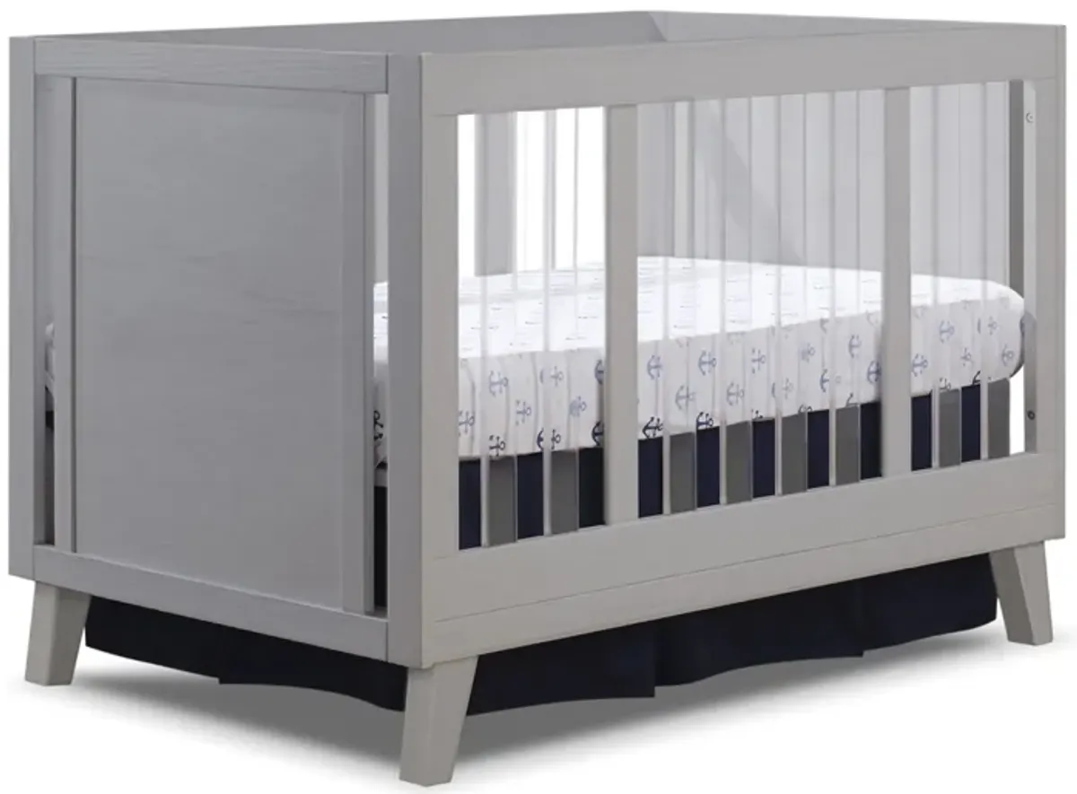 Uptown Acrylic Crib in Weathered Gray by Sorelle Furniture