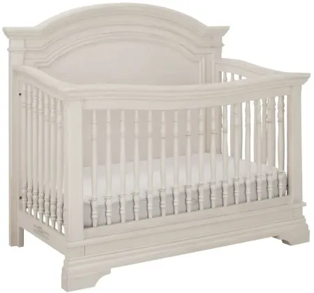 Bella Arch Top Convertible Crib in Brushed White by Westwood Design
