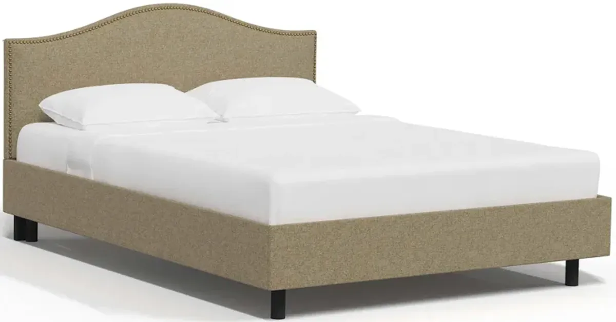 Alexander Platform Bed in Zuma Linen by Skyline