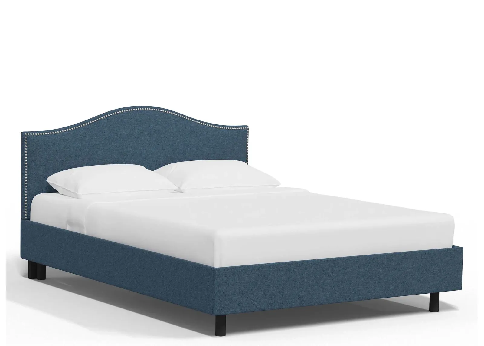 Alexander Platform Bed in Zuma Navy by Skyline