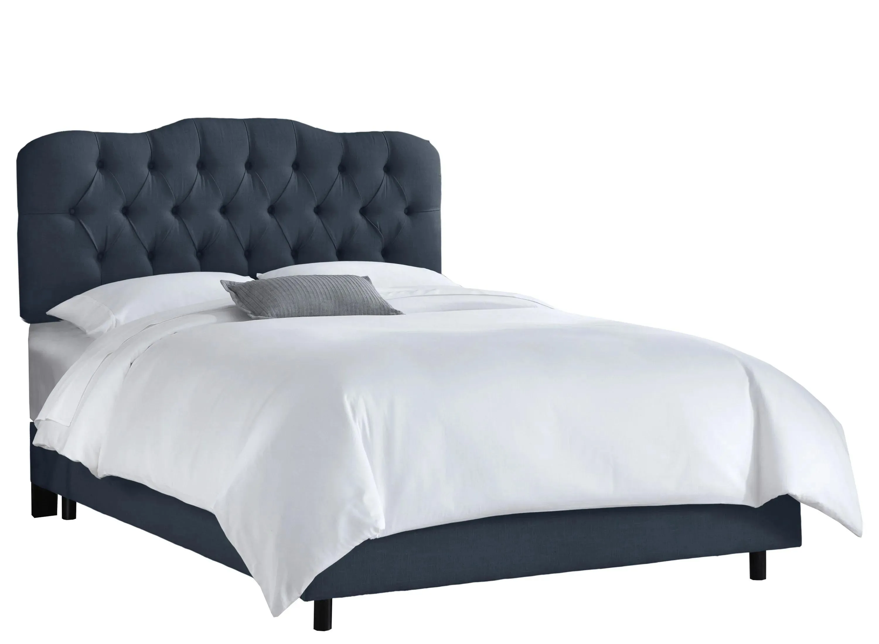 Argona Bed in Linen Navy by Skyline