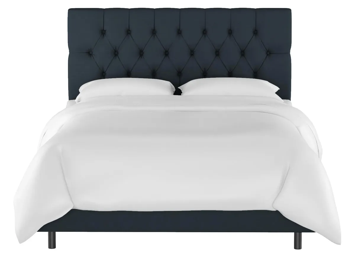 Blanchard Bed in Linen Navy by Skyline