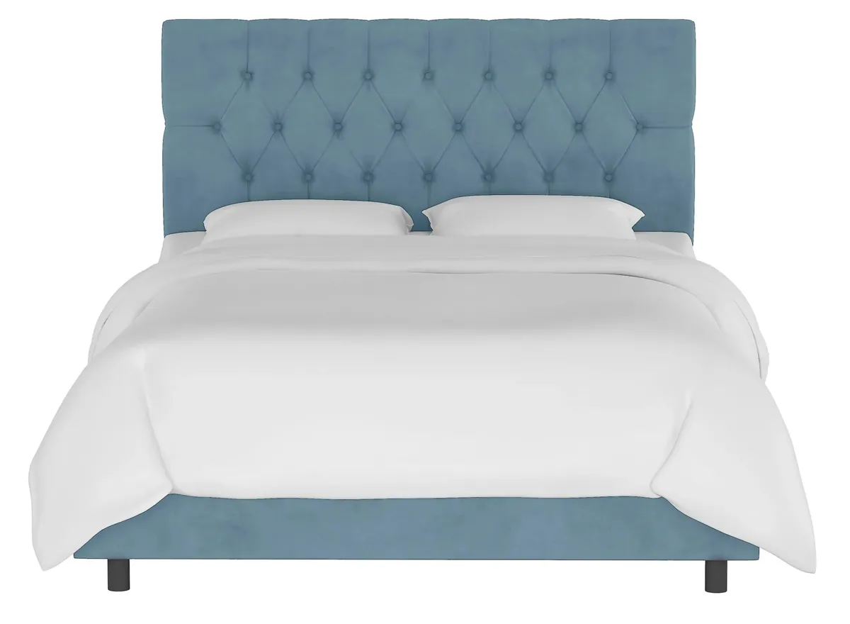 Blanchard Bed in Velvet Ocean by Skyline