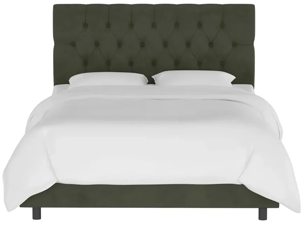 Blanchard Bed in Velvet Pewter by Skyline