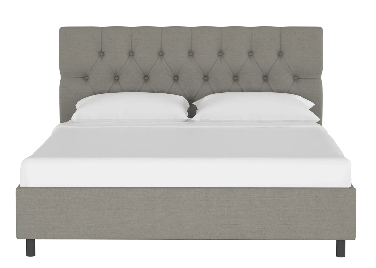 Blanchard Platform Bed in Linen Gray by Skyline