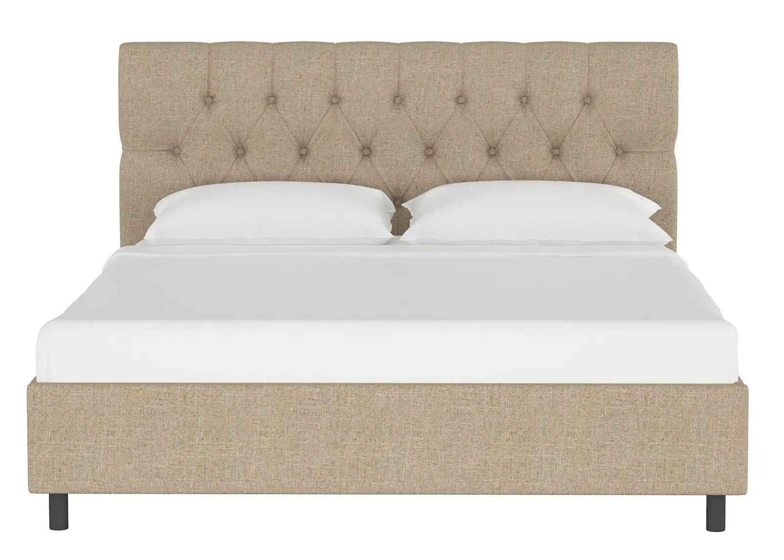 Blanchard Platform Bed in Linen Sandstone by Skyline