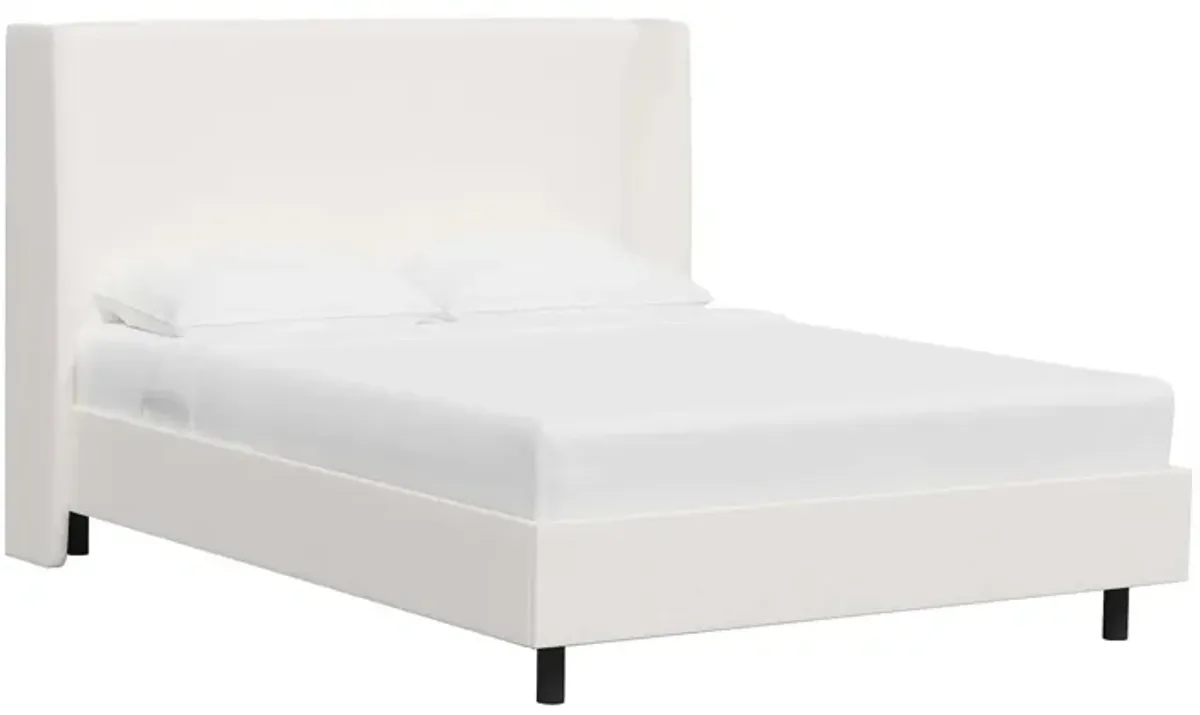 Ellison Platform Bed in Zuma White by Skyline