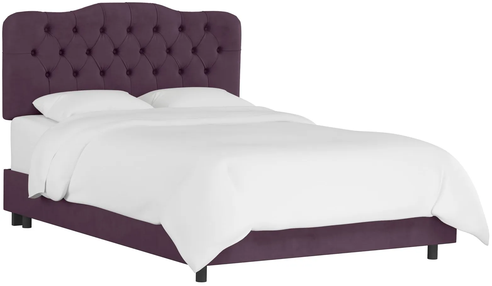Argona Bed in Velvet Aubergine by Skyline
