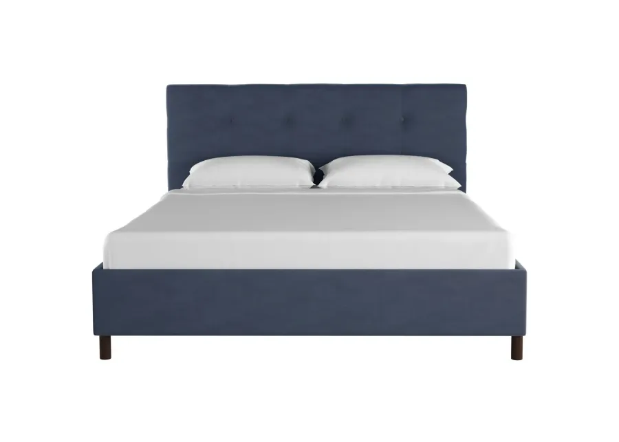 Nathan Platform Bed in Premier Lazuli Blue by Skyline