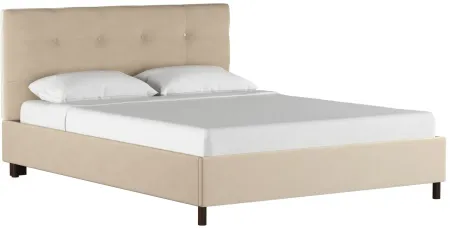 Nathan Platform Bed in Premier Oatmeal by Skyline