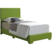 Aaron Upholstered Panel Bed in Green by Glory Furniture