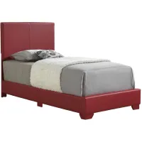 Aaron Upholstered Panel Bed in Red by Glory Furniture