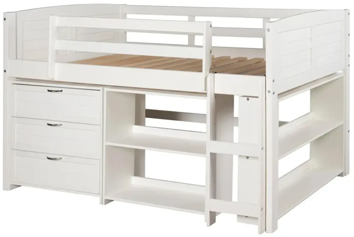 Donco Louver Low Loft Bed