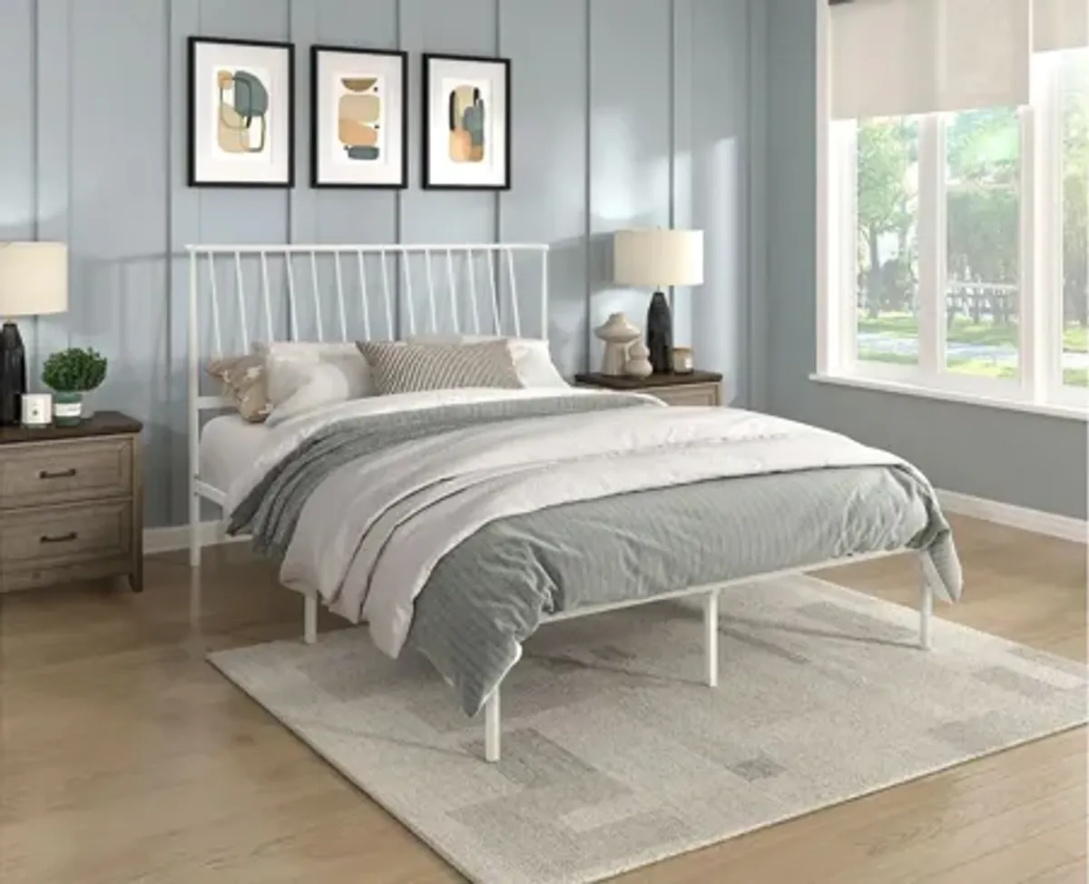 Fawn Twin Metal Platform Bed