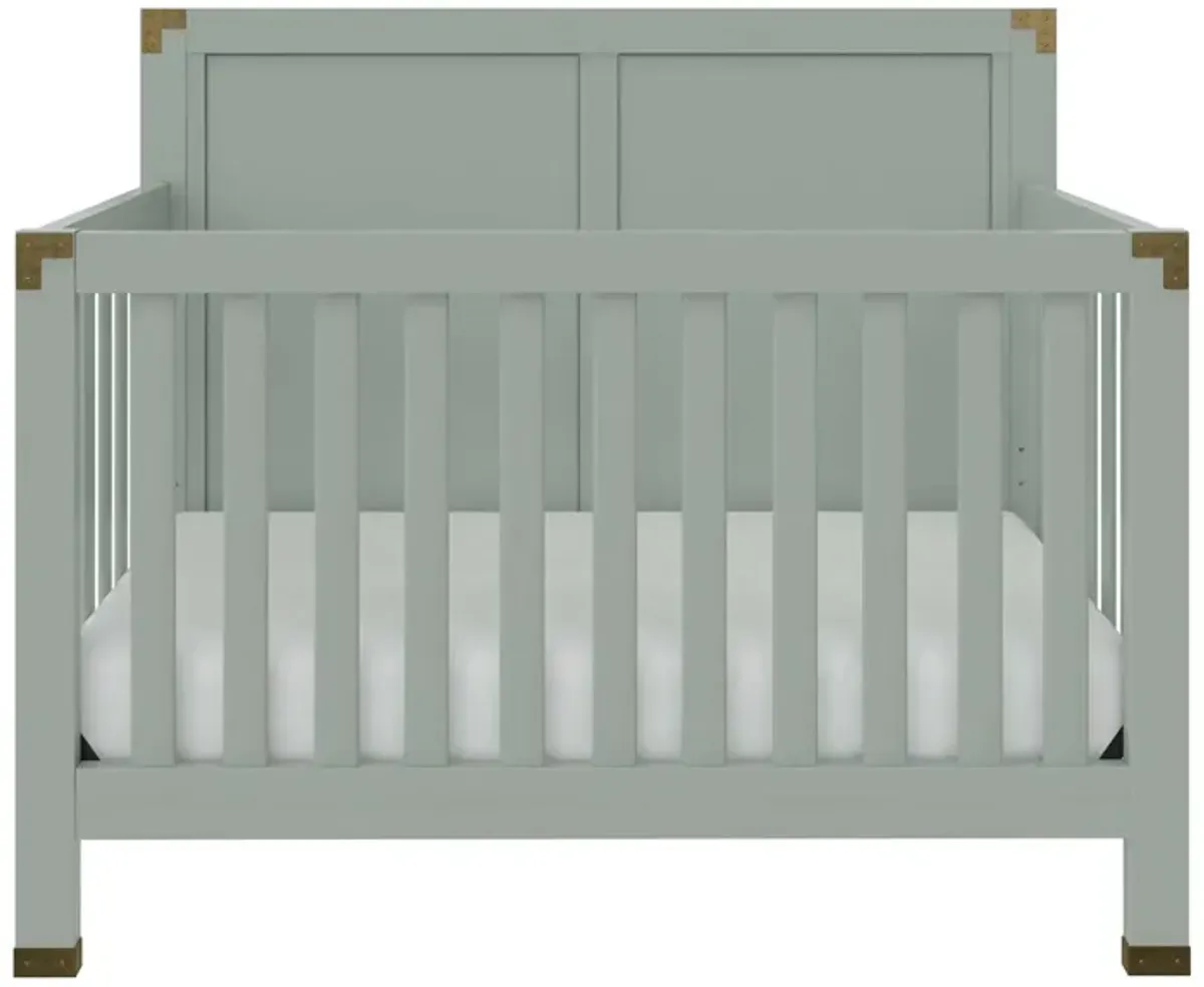 Frances 5-in-1 Convertible Crib in Sage Green by DOREL HOME FURNISHINGS