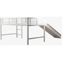 Laurie Junior Twin Metal Bed in White by DOREL HOME FURNISHINGS