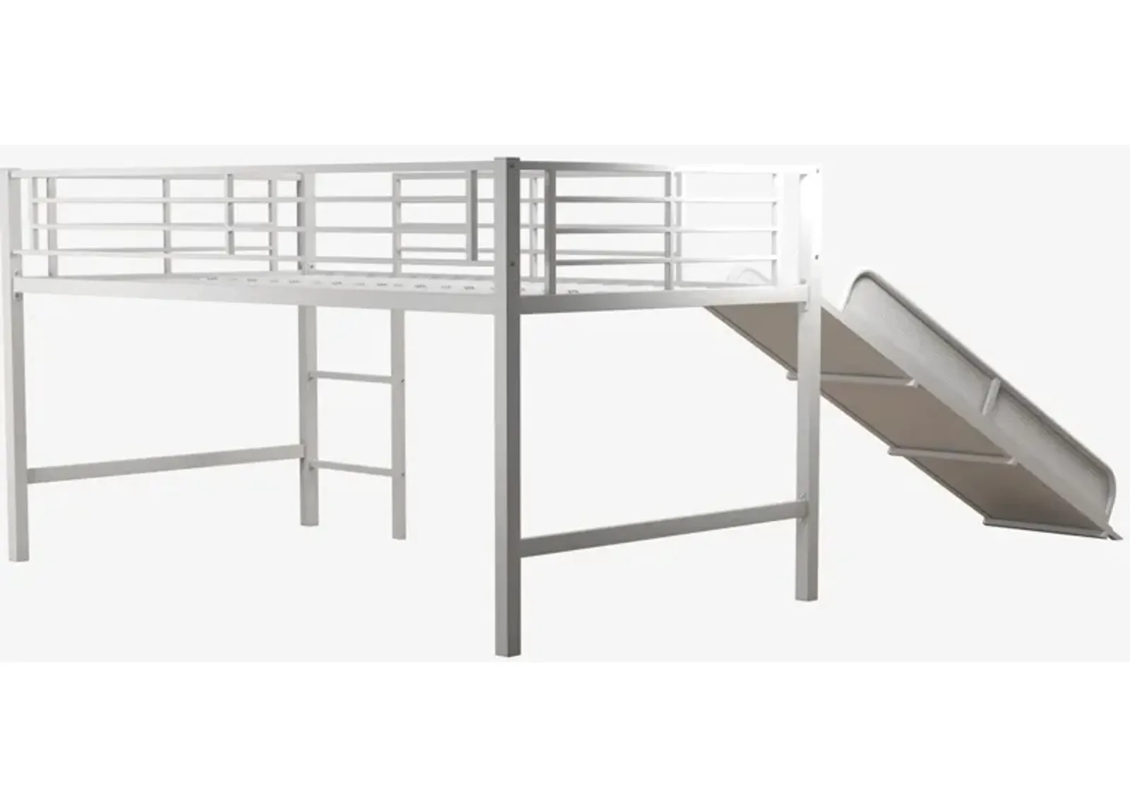 Laurie Junior Twin Metal Bed in White by DOREL HOME FURNISHINGS