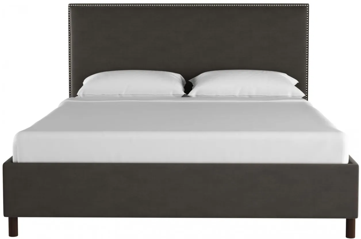 Maria Platform Bed in Premier Charcoal by Skyline