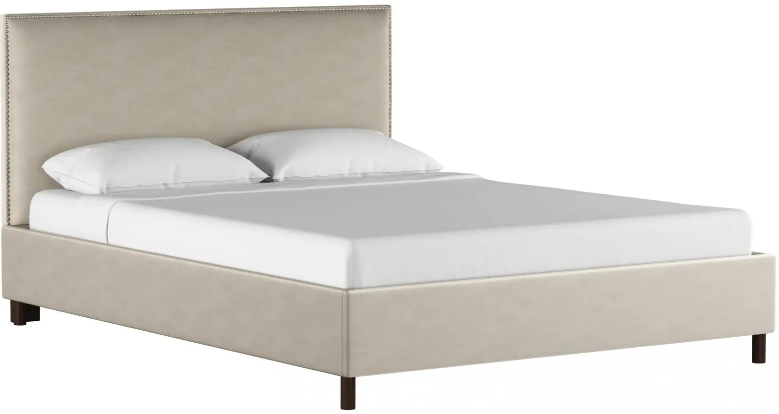 Maria Platform Bed in Premier Platinum by Skyline