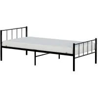 Austin Metal Twin Bed in Black by BK Furniture