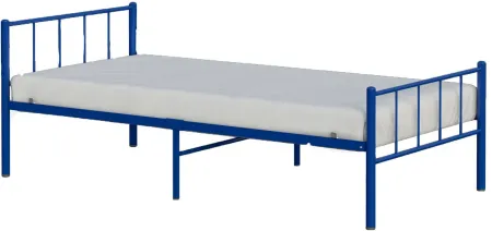 Austin Metal Twin Bed in Blue by BK Furniture