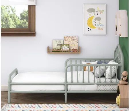 Bushwick Metal Toddler Bed in Sage Green by DOREL HOME FURNISHINGS